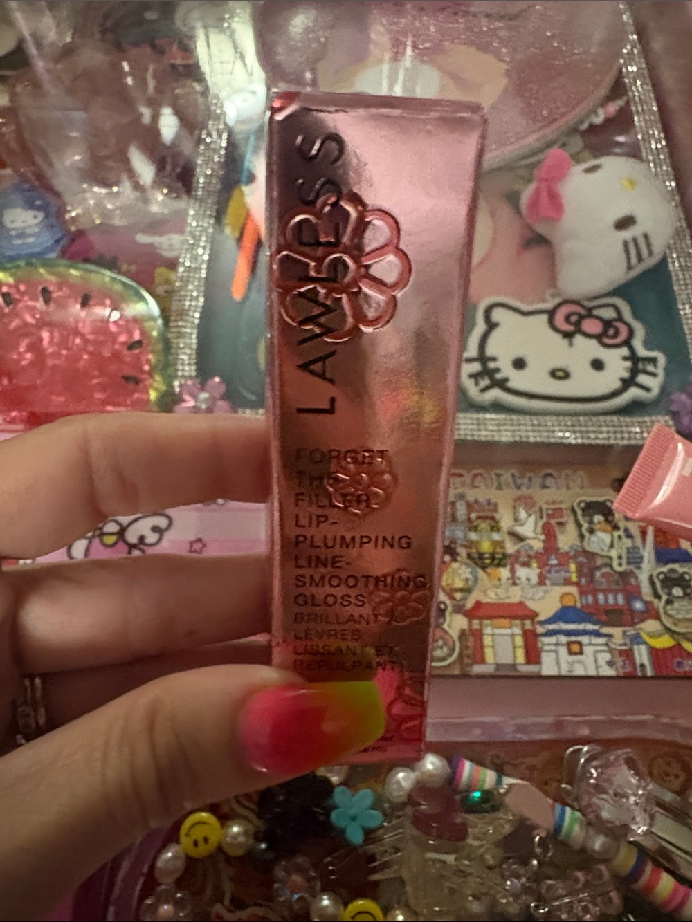 Lip Plumping Line-Smoothing Gloss — LAWLESS in Daisy PINK Brand new in box!